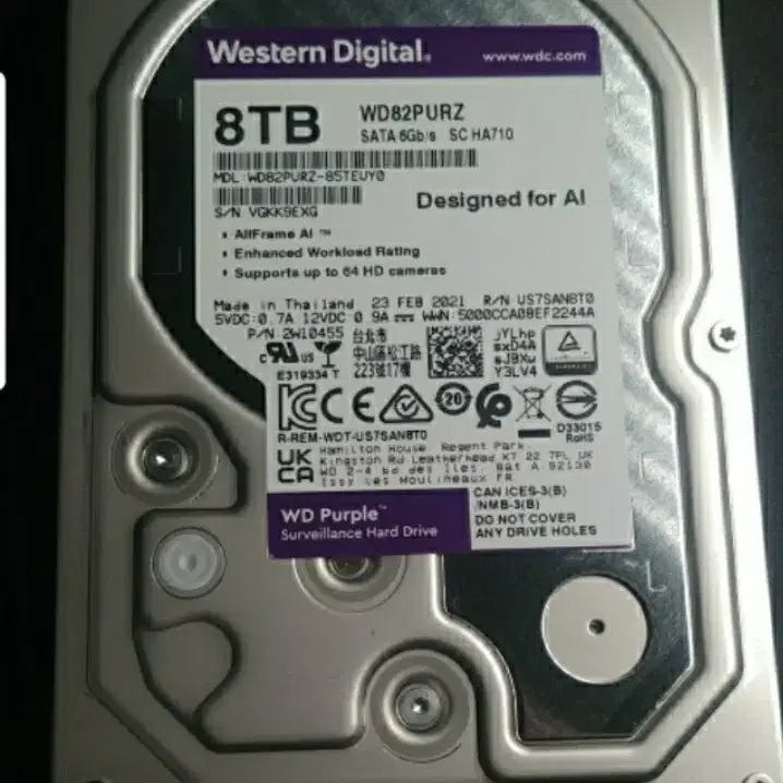 WD퍼플 10TB 8TB 2개이상10%할인