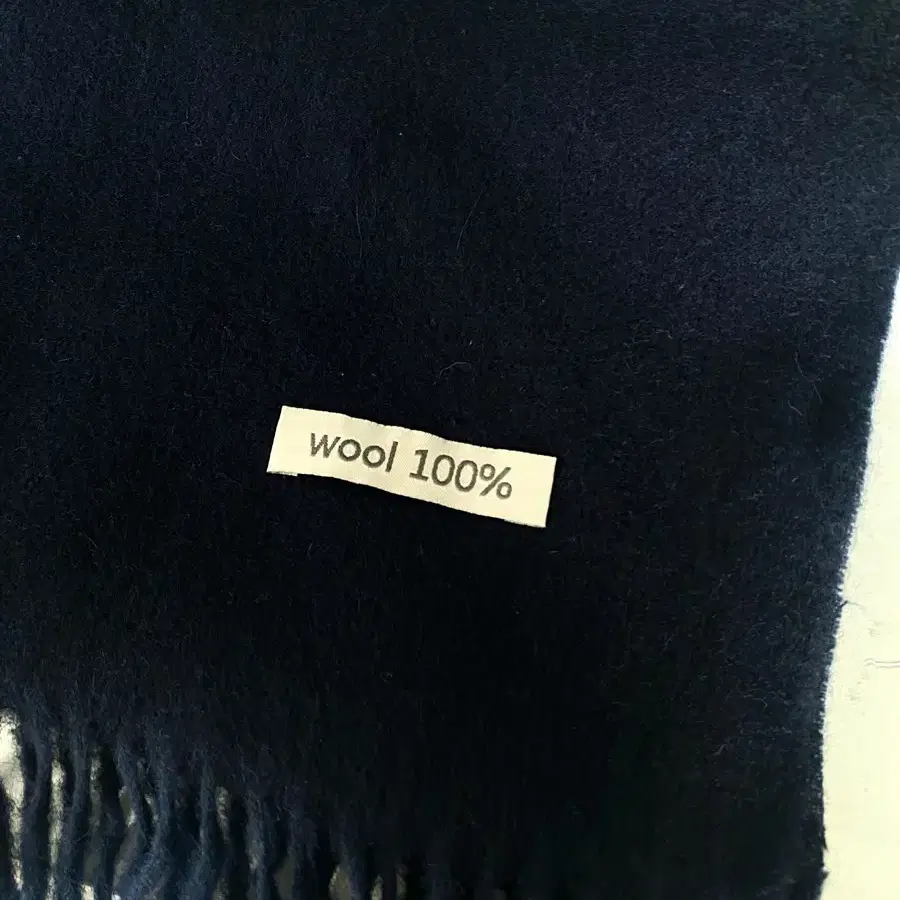 wool 100% 머플러 (네이비/보라)