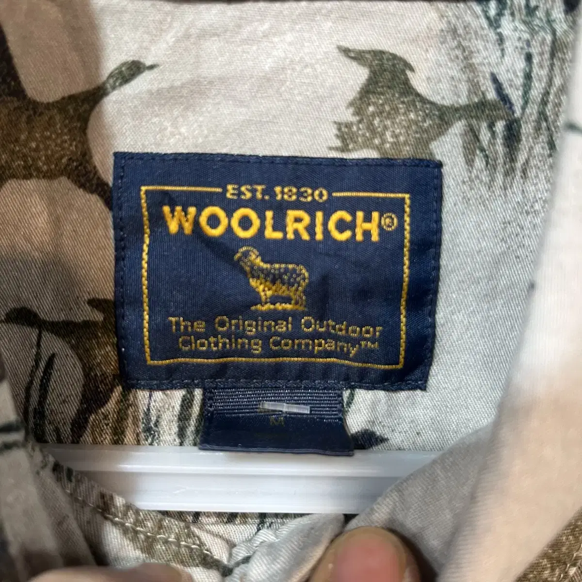 [M] WOOLRICH 울리치 빈티지 패턴 셔츠