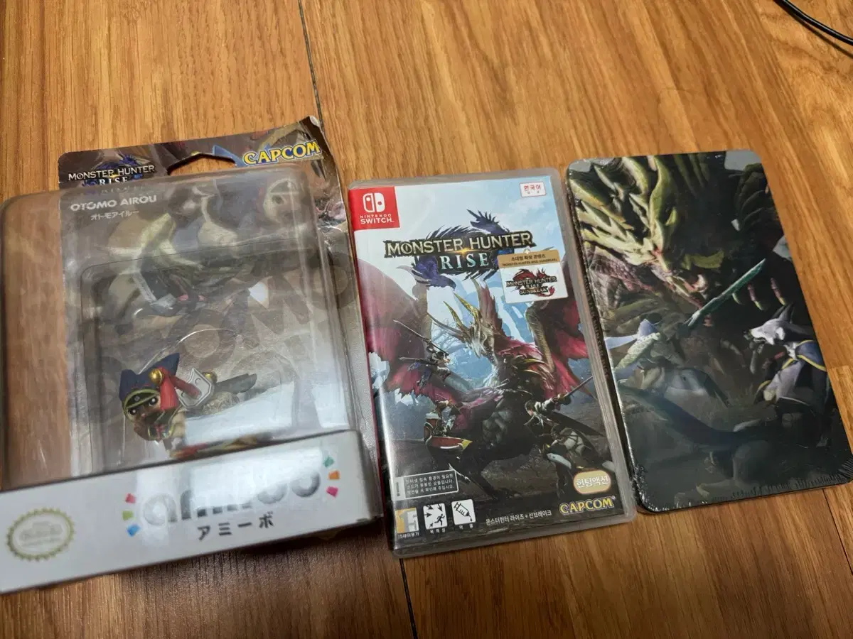 몬스터헌터 라이즈 (선브레이크 dlc X) 스틸북 amiibo 포함