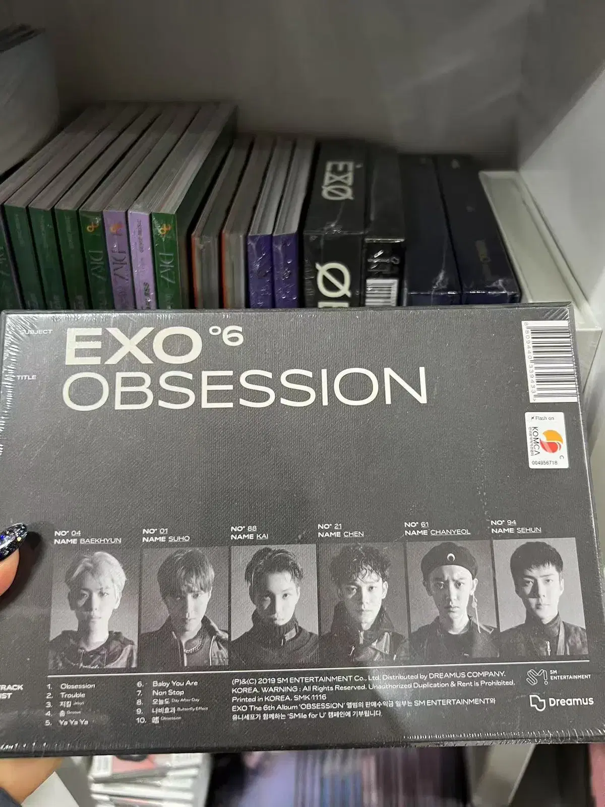 현물) 엑소 OBSESSION EXO & X-EXO 버전 미개봉 앨범