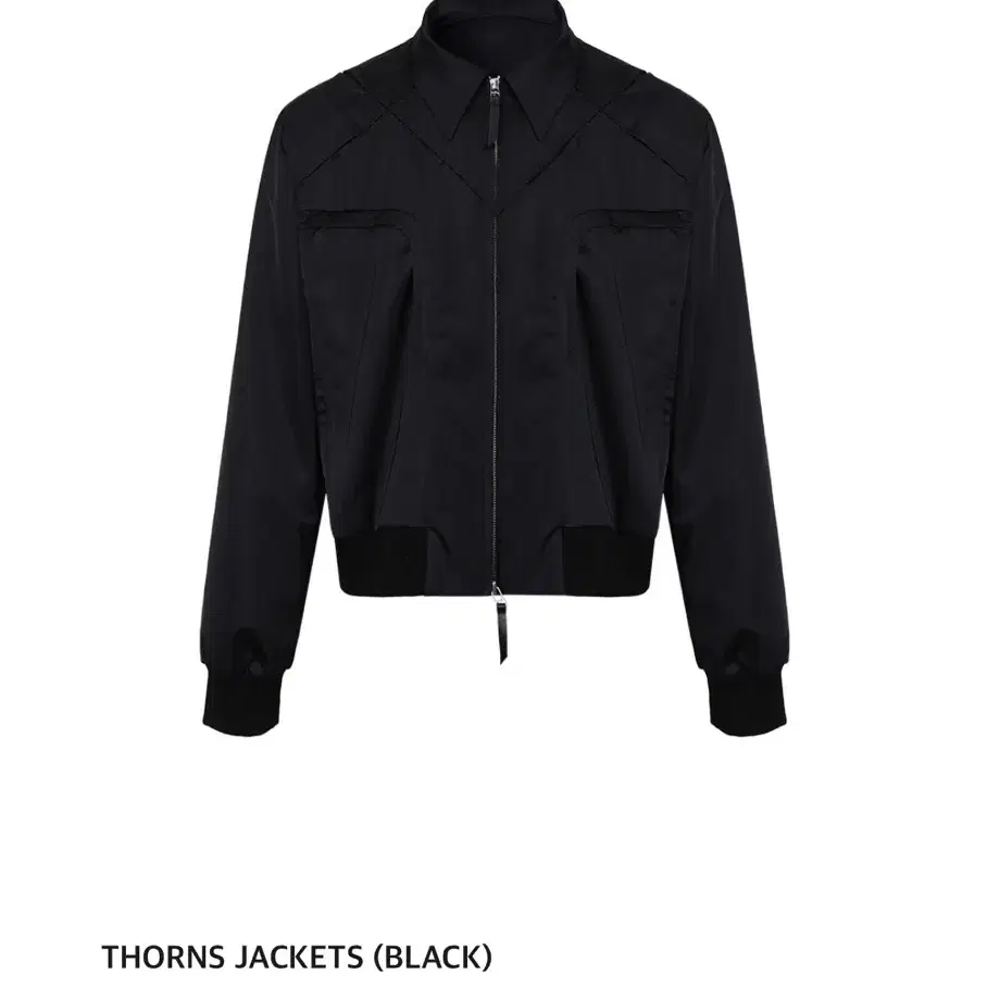 강정석 THORNS JACKETS 블랙 오리가미 자켓