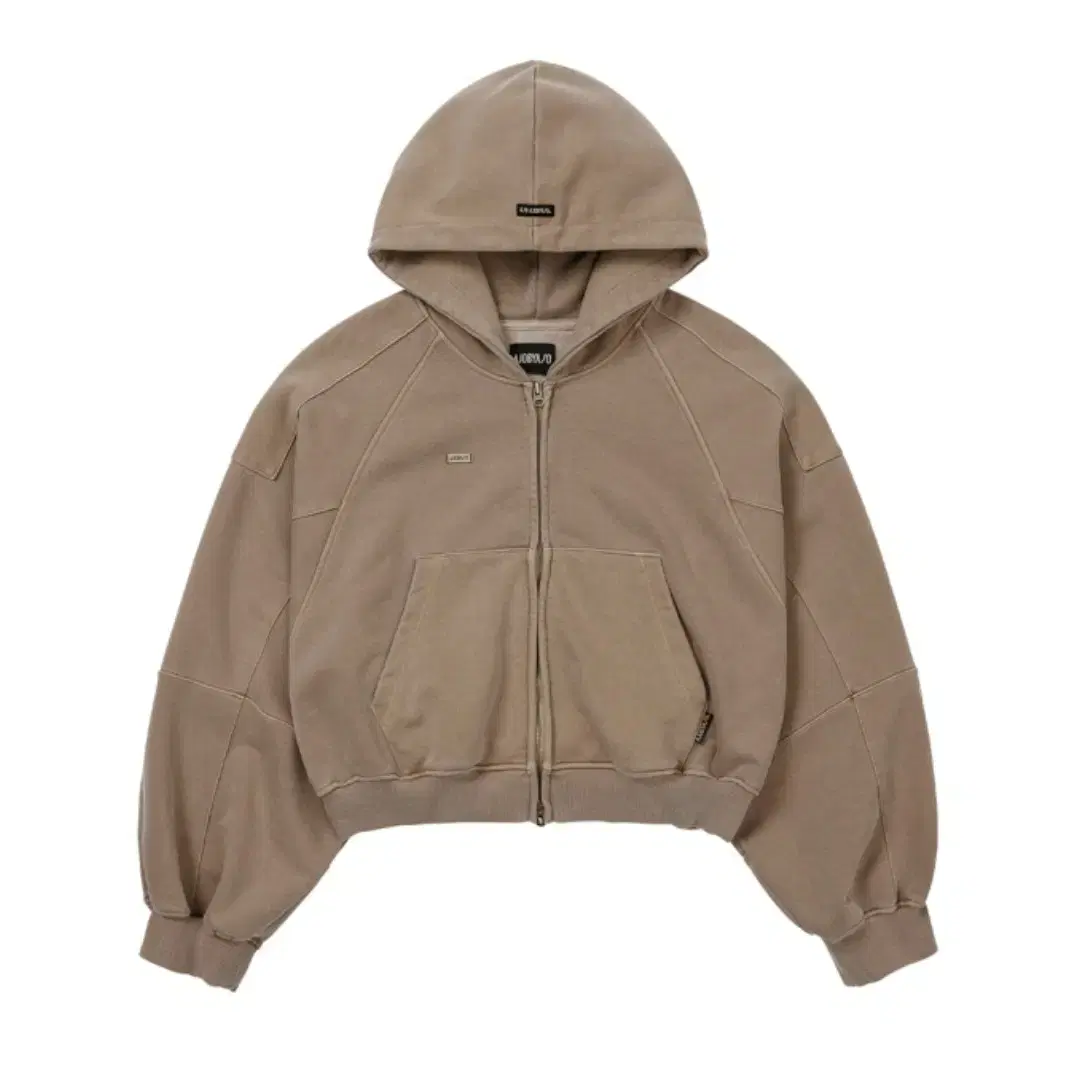 Vintage Pigment Zip-Up Hoodie [MOCHA]