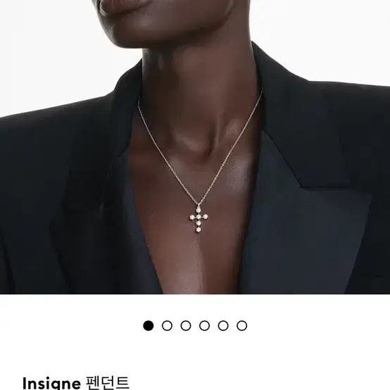 스와로브스키 십자가 목걸이 Insigne 펜던트