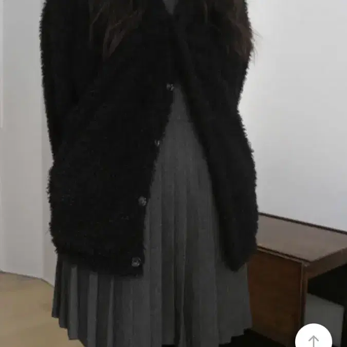 에프터먼데이) mohair fur cardigan 블랙