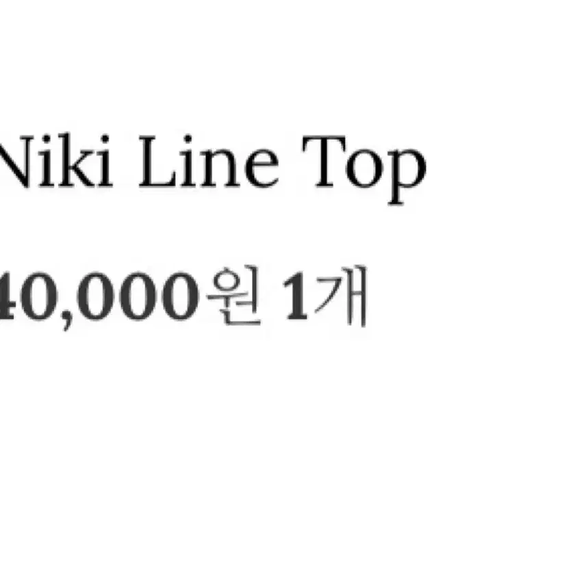 뉴얼리 니키 라인탑 niki line top (공홈품절)/화이트