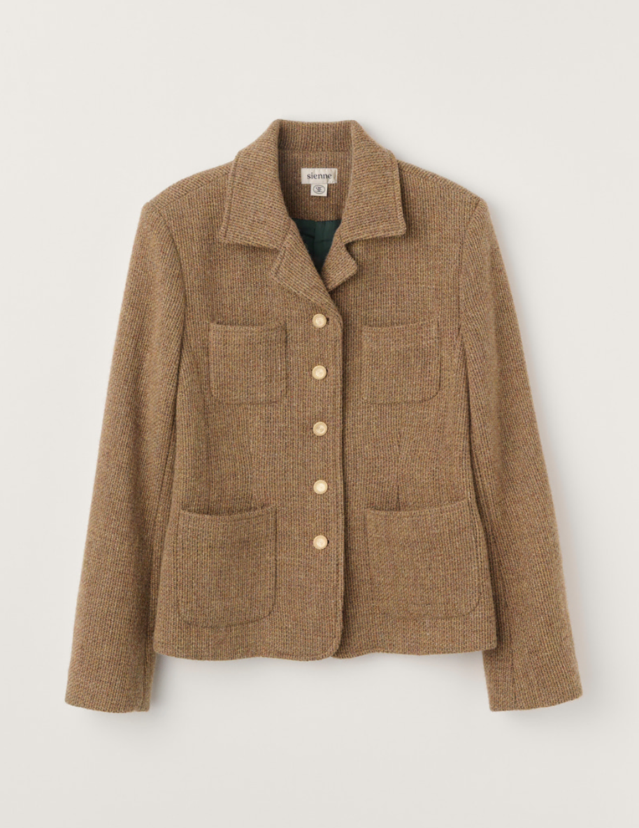 시엔느 Kelly Tweed Jacket_Camel 켈리 트위드 자켓