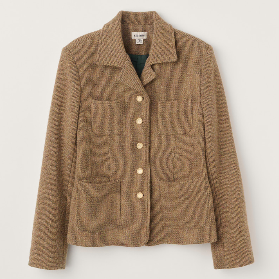 시엔느 Kelly Tweed Jacket_Camel 켈리 트위드 자켓