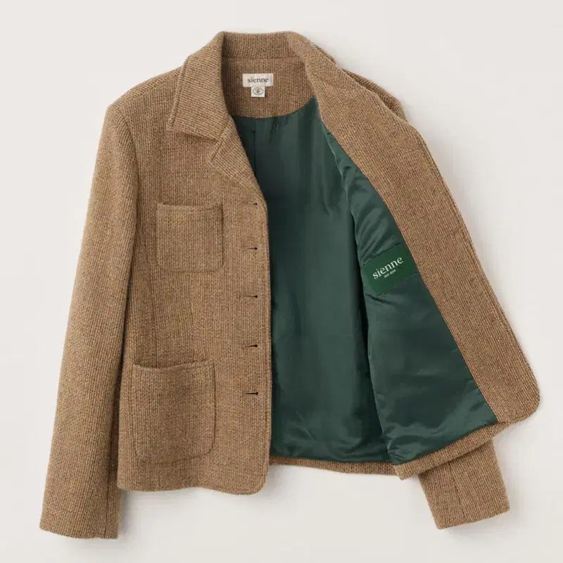 시엔느 Kelly Tweed Jacket_Camel 켈리 트위드 자켓