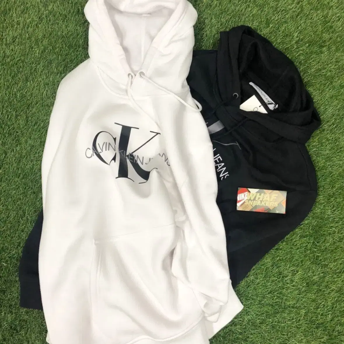 라스트피스특가-)) CK MONOGRAM HOODIE /40GC201