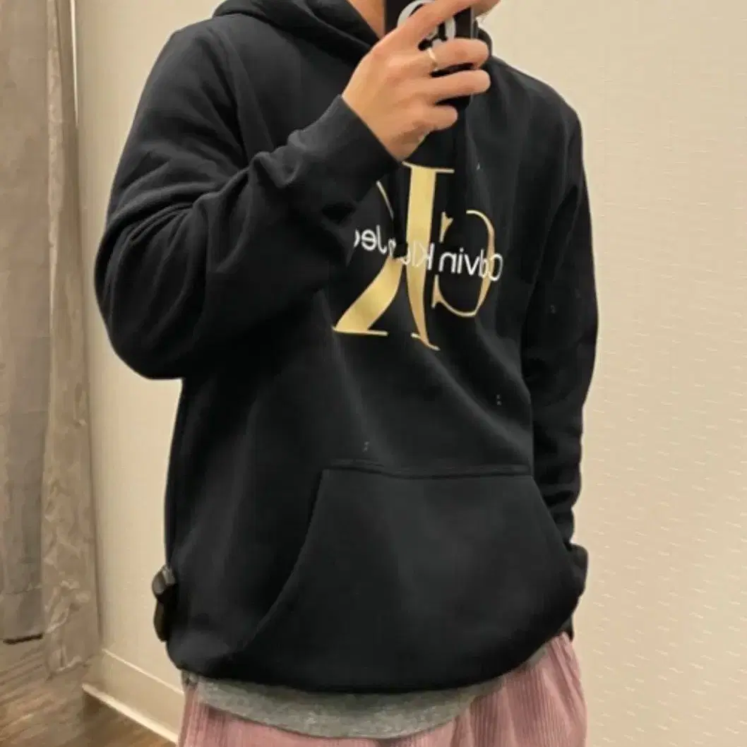 라스트피스특가-)) CK MONOGRAM HOODIE /40GC201