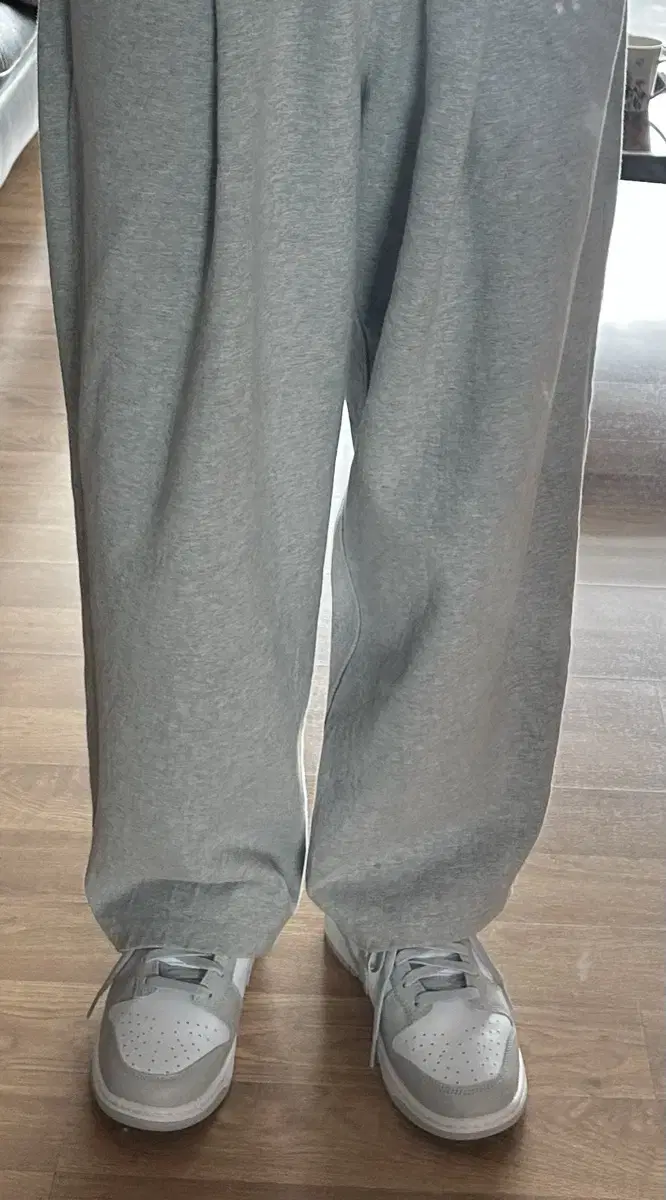 Deep One Tuck Sweat Pants [Grey]