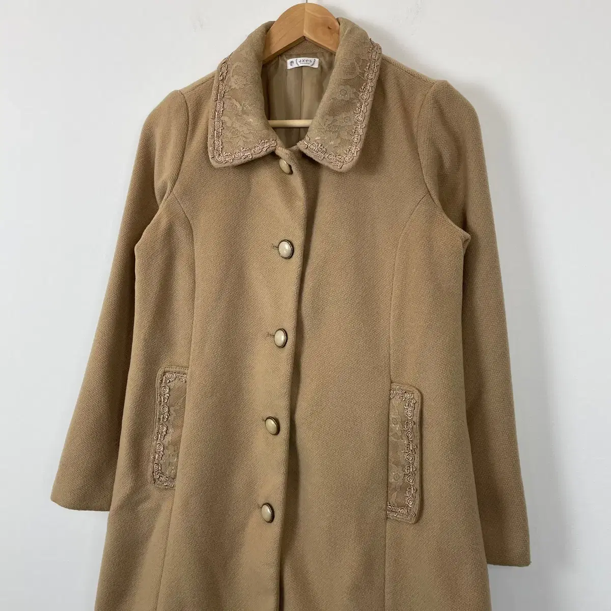 Exy's Farm kara Pocket Embroidery Lace Coat