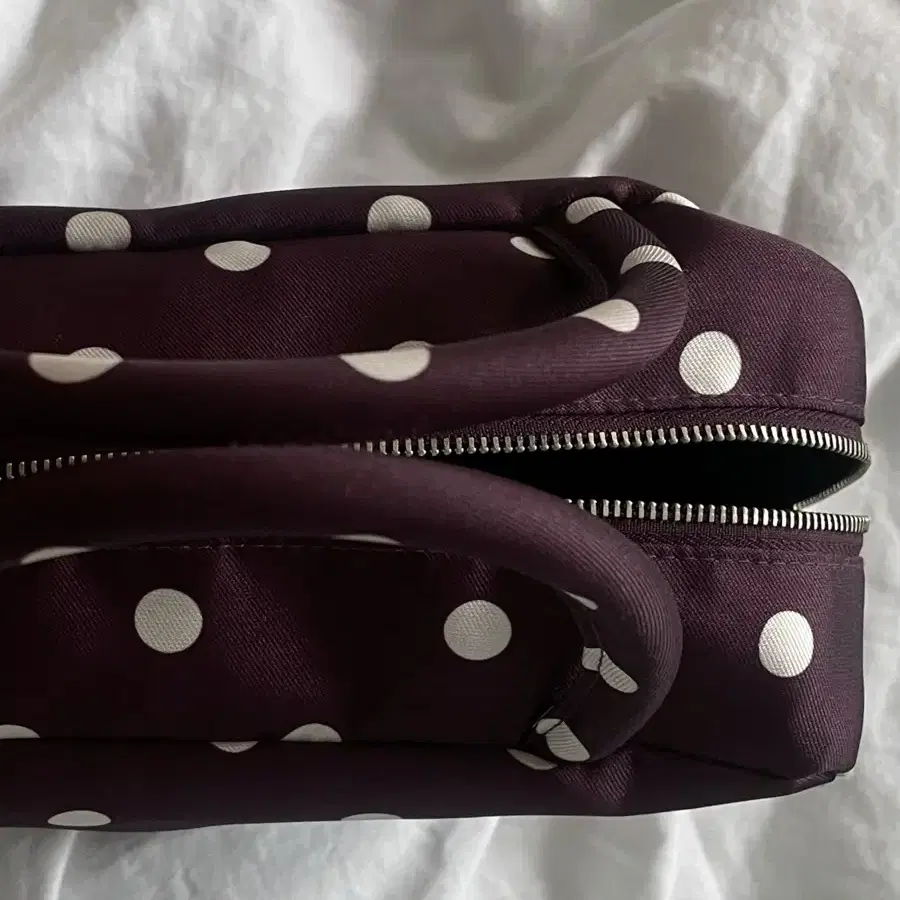 피치바스켓마켓 polka dot bag (purple) 도트백