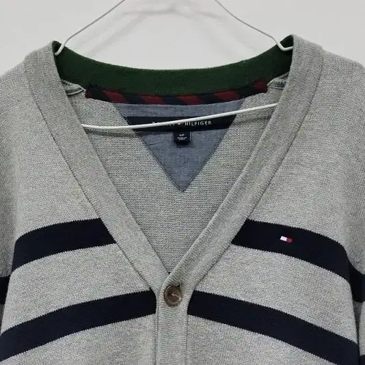 TOMMY HILFIGER 토미힐피거 라이트 그레이 가디건 공용 S/P