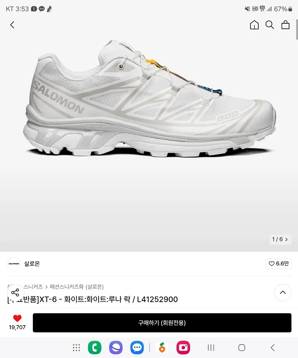 살로몬 X Ultra 4 GTX L41252900 (270)