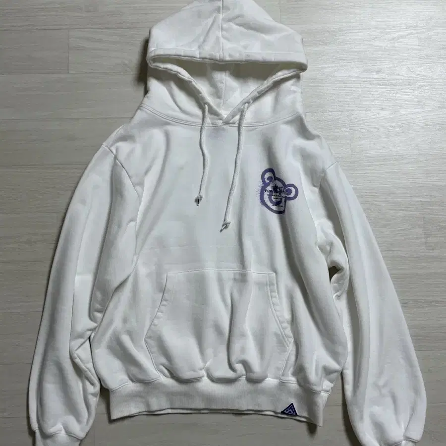 이스트쿤스트 BEAR&SMILEY HOODIE_WHITE