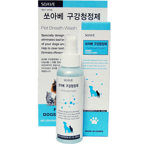 [쏘아베] 강아지 고양이 입냄새 구취제거 구강청정제 120ml