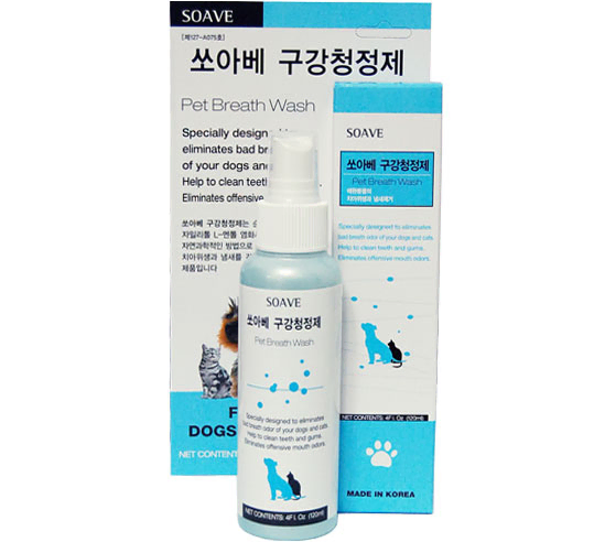 [쏘아베] 강아지 고양이 입냄새 구취제거 구강청정제 120ml