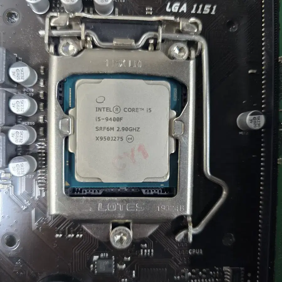 PC부품 CPU I5 9400F + M/B + RAM DDR4 16G