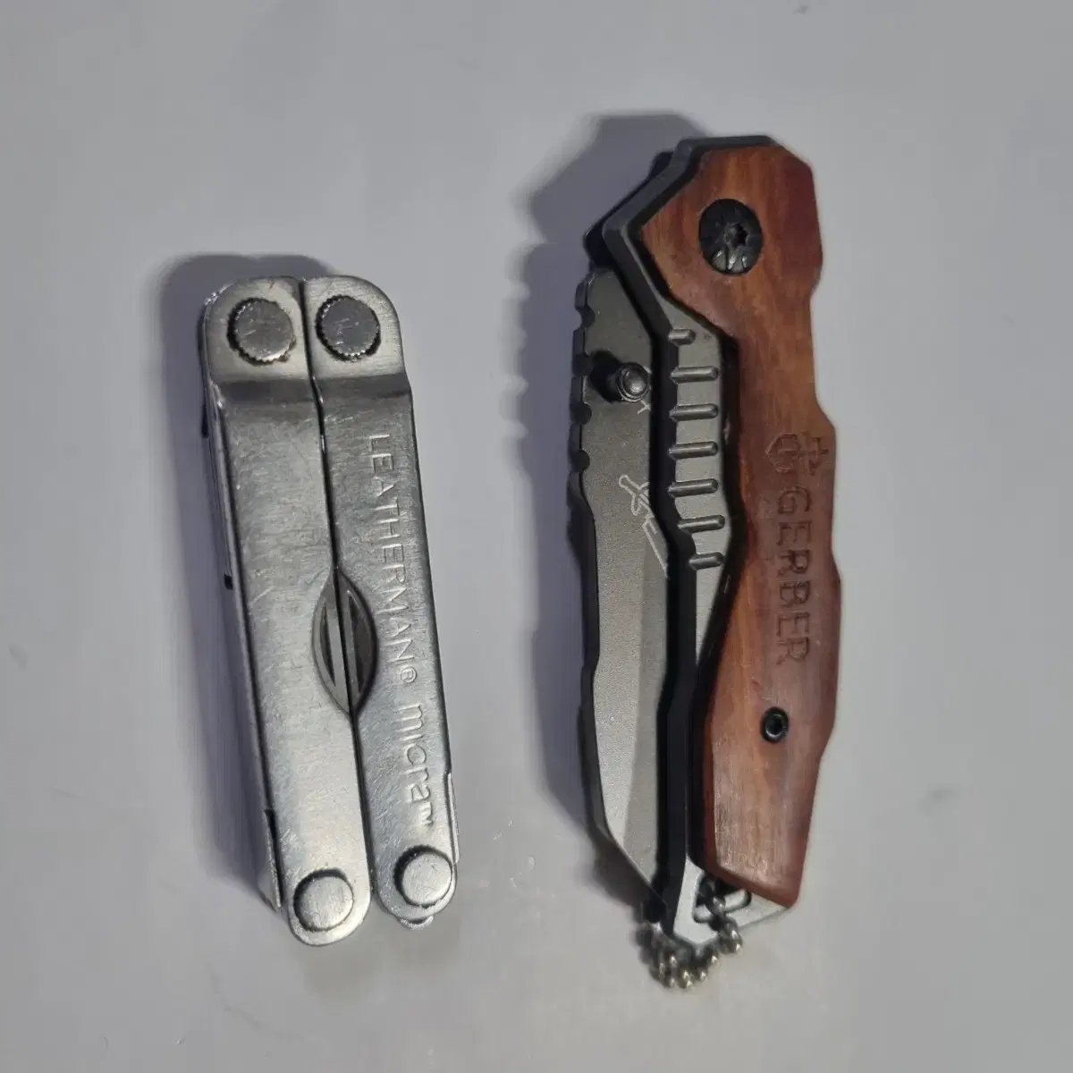 Leatherman Micra Multi-Tool Gerber Wood Mini-Knife 2 for 1 Used