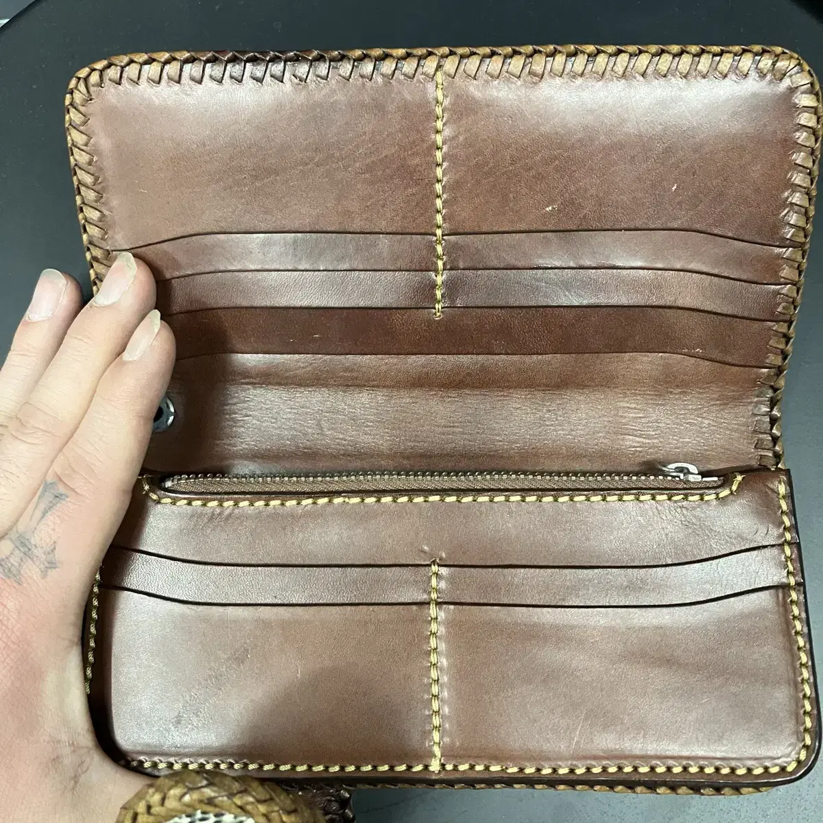 Japan handmade biker wallet