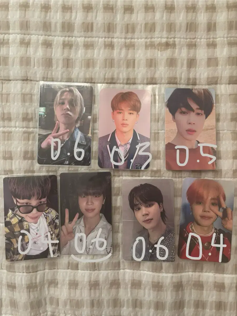 방탄소년단 BTS 지민 Jimin photo card 포카 all