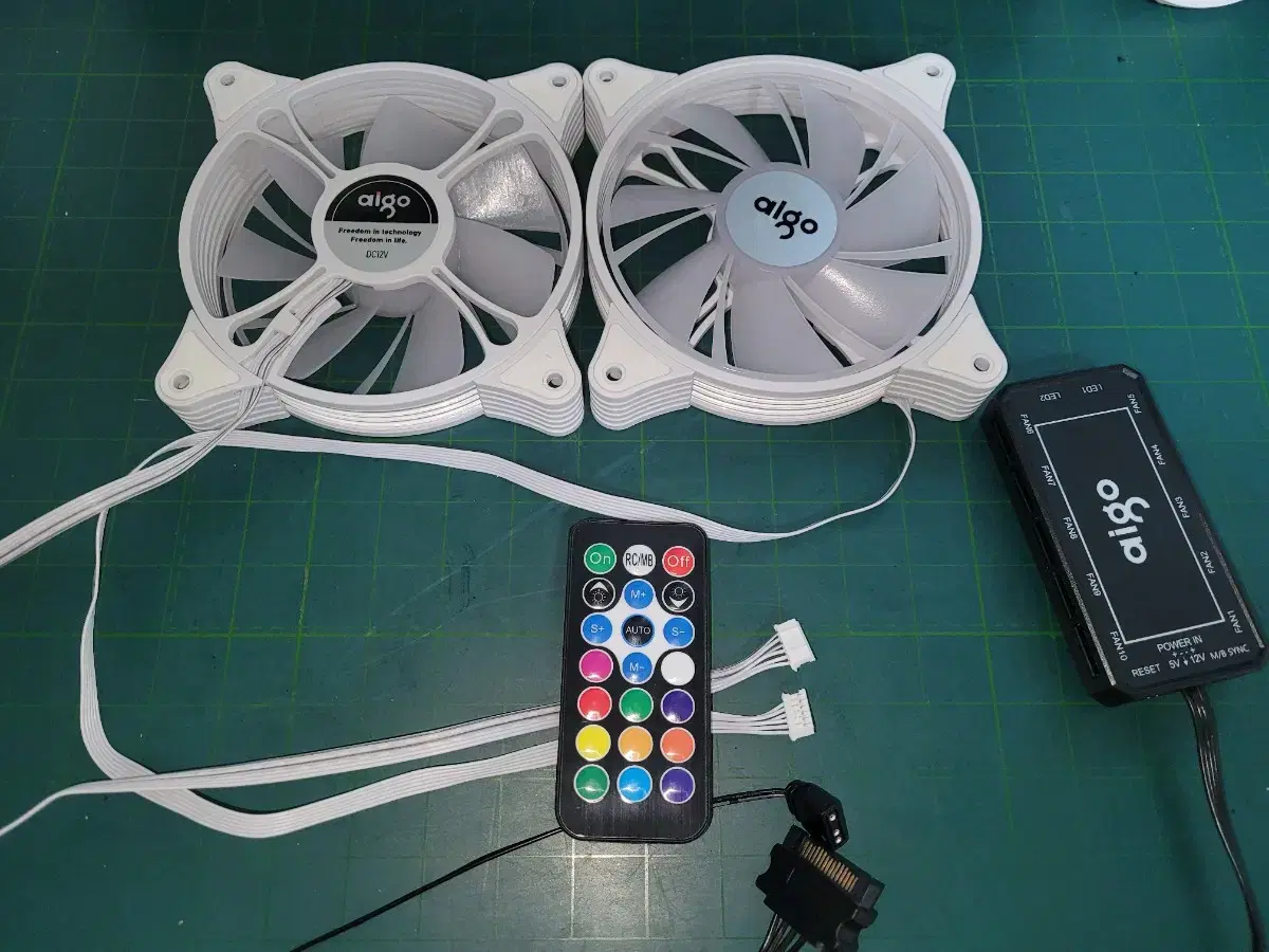 PC튜닝팬 aigo white fan 7개