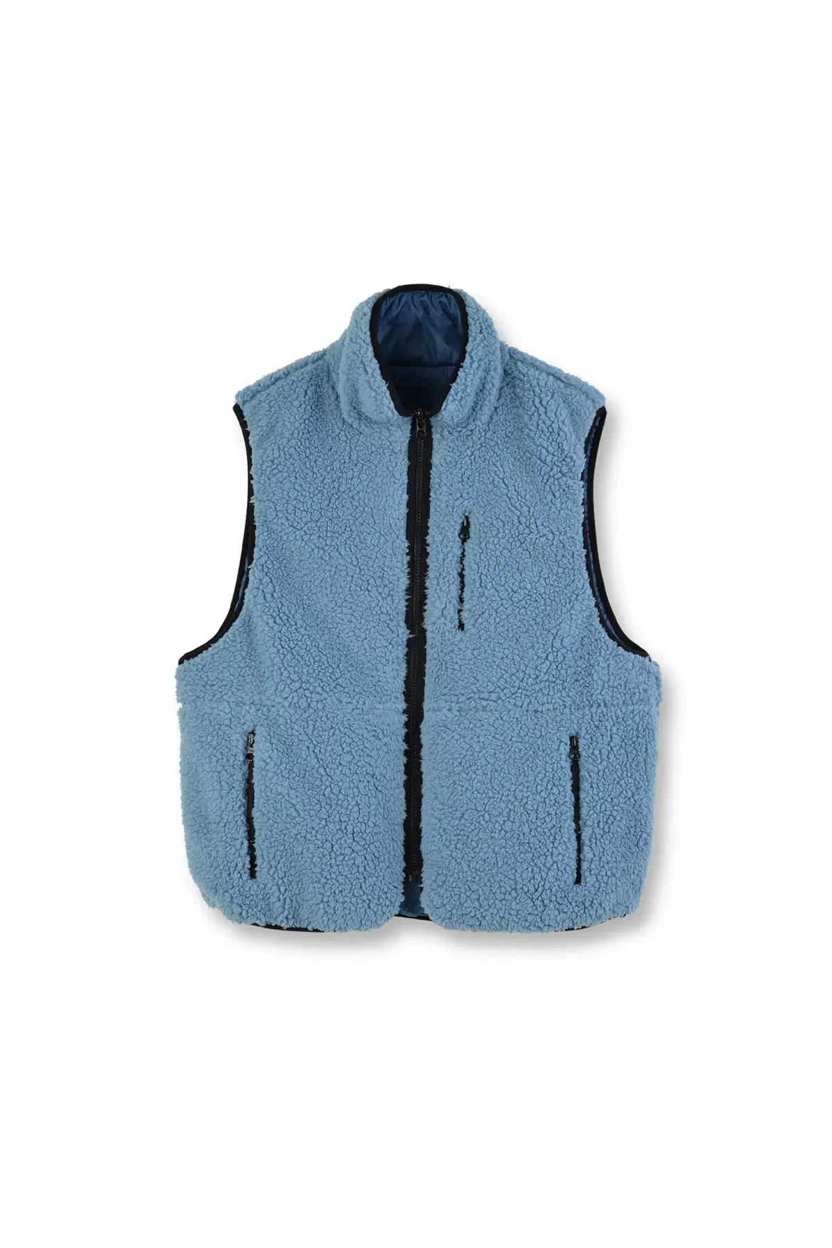 브라운야드 Reversible Sherpa Vest Blue (샘플)