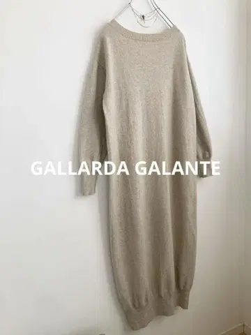 개럴개런트캐시미어 블렌드 레이스업 니트 원피스