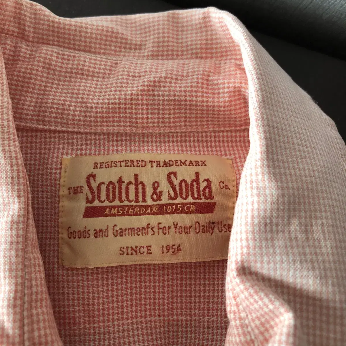 scotch & soda 스카치앤소다 남성 셔츠 남방 코랄 살몬 피치