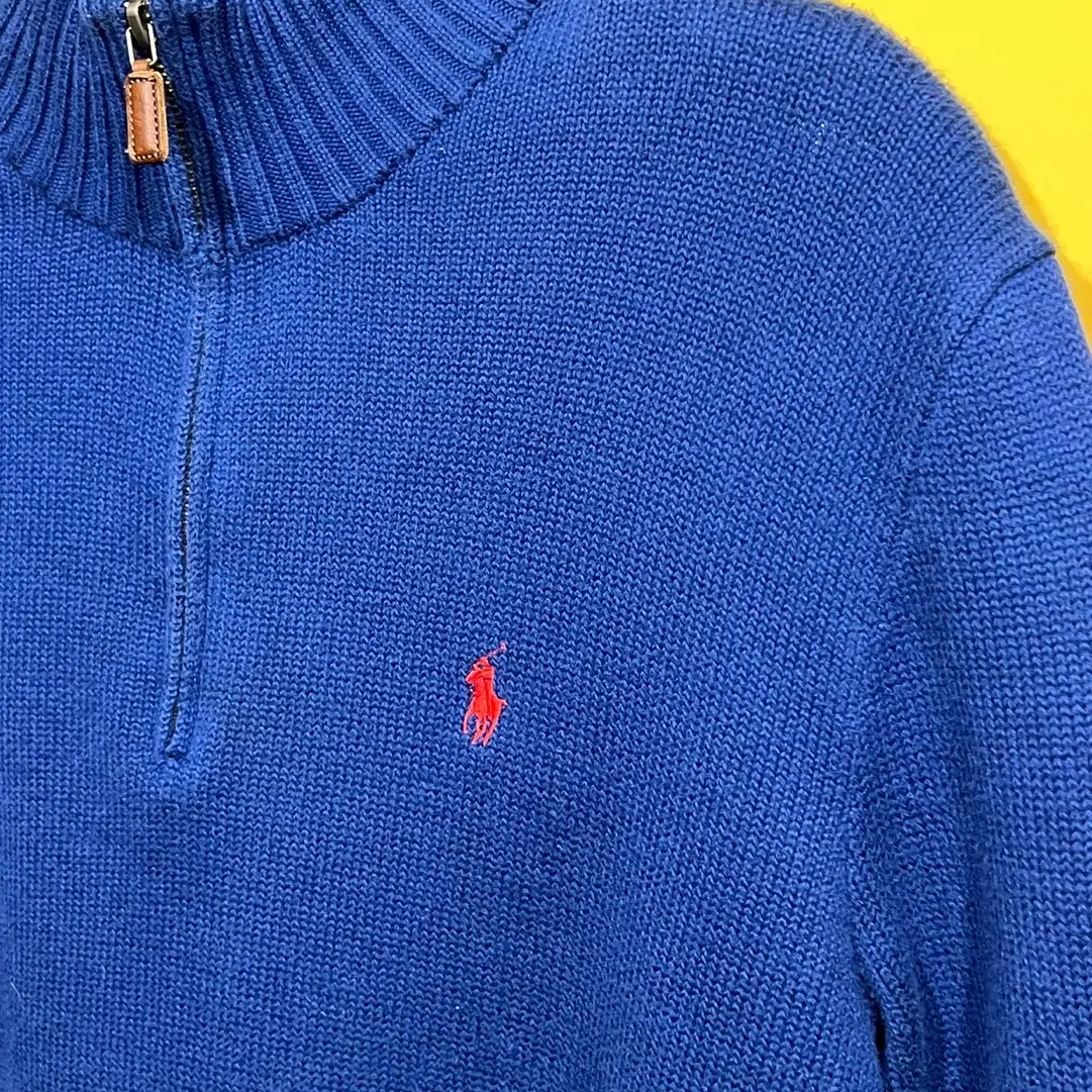 Polo Ralph Lauren 반집업 니트 블루 M