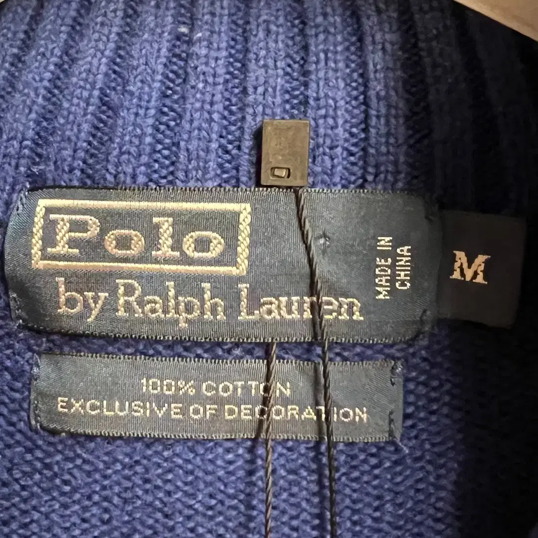 Polo Ralph Lauren 반집업 니트 블루 M