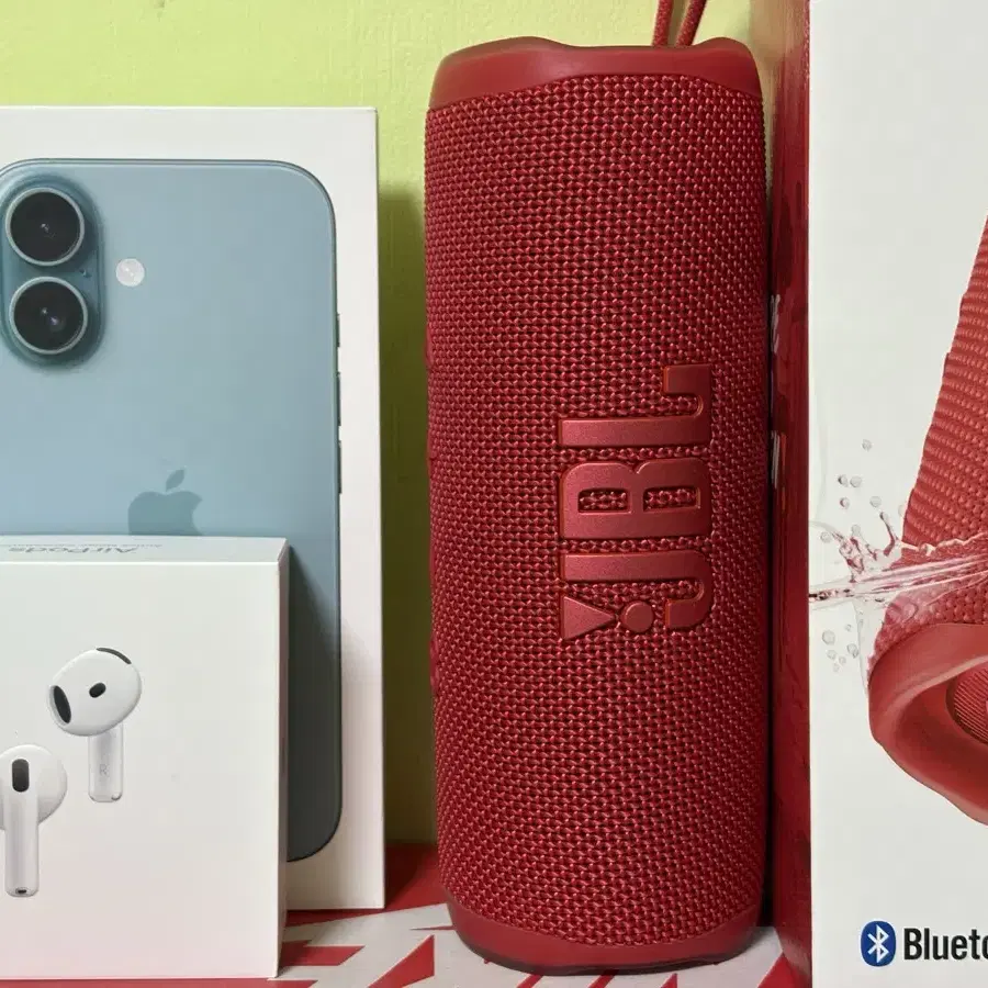 JBL flip6 빨간색 풀박스 판매합니다