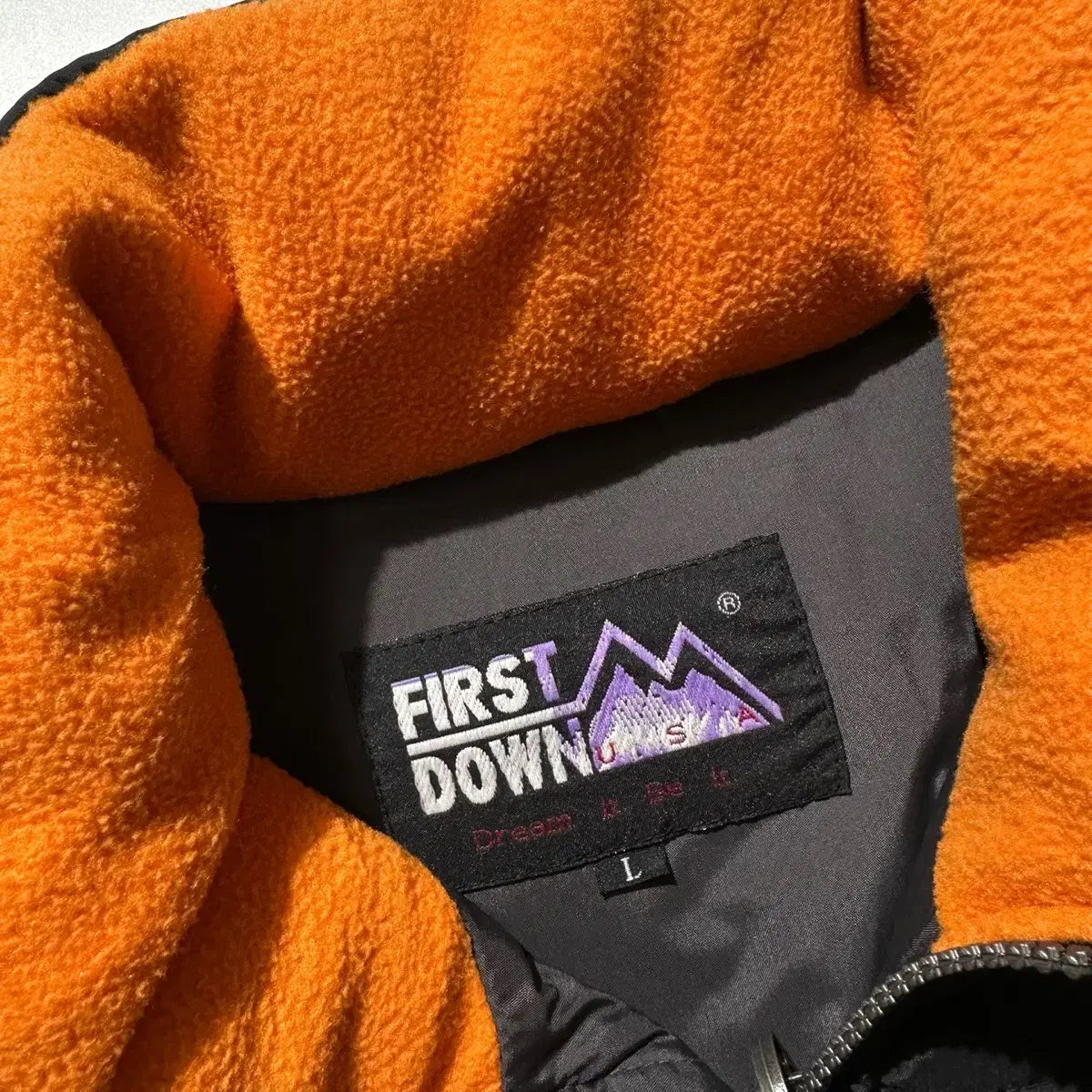 [L-XL] First Down 퍼스트다운 푸퍼 다운 패딩 블랙