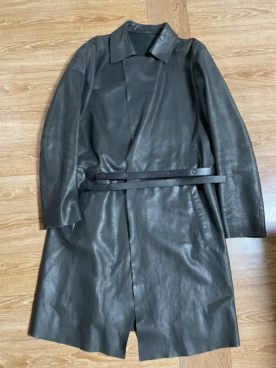 Emporio Armani Leather Coat