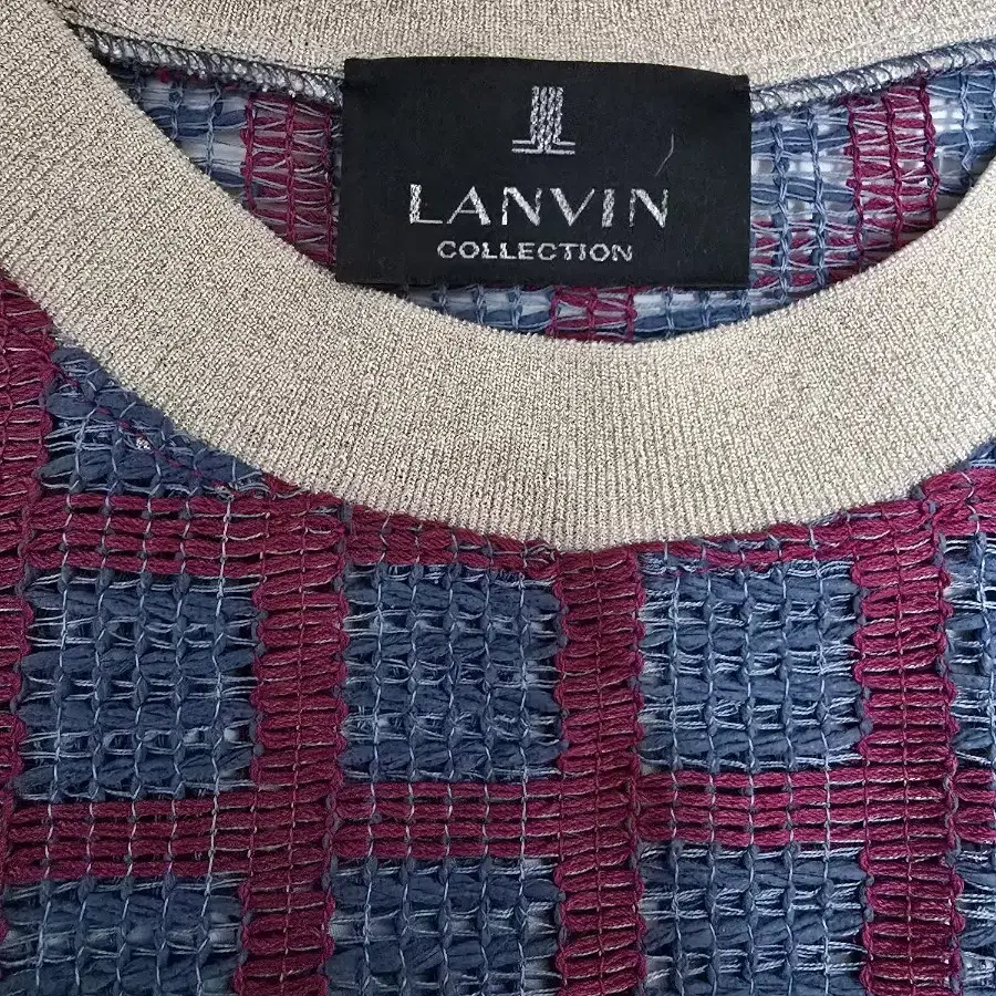 LANVIN 랑방 컬렉션 여성용 얇은 반팔 티블라우스