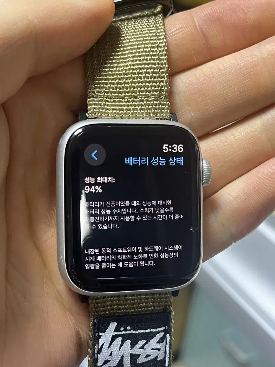 애플워치 se2 셀룰러 44mm 실버