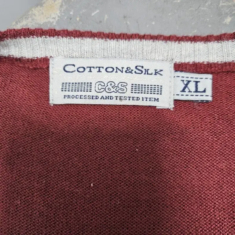 COTTON&SILK 이태리수입 니트 남 XL J3070