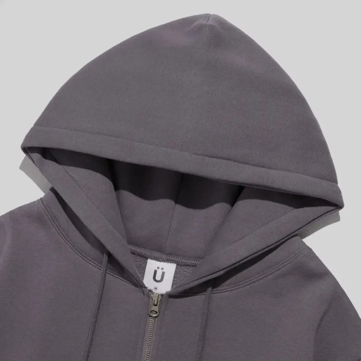 이스트쿤스트 BEAR & SMILEY HOOD ZIP UP (PURPLE