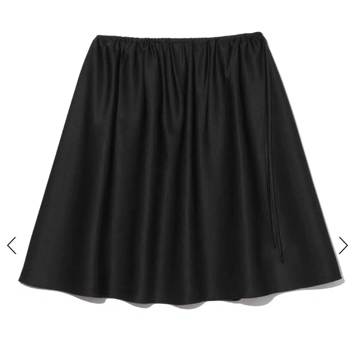 Le17 CECILIE SILKY SKIRT [BLACK]