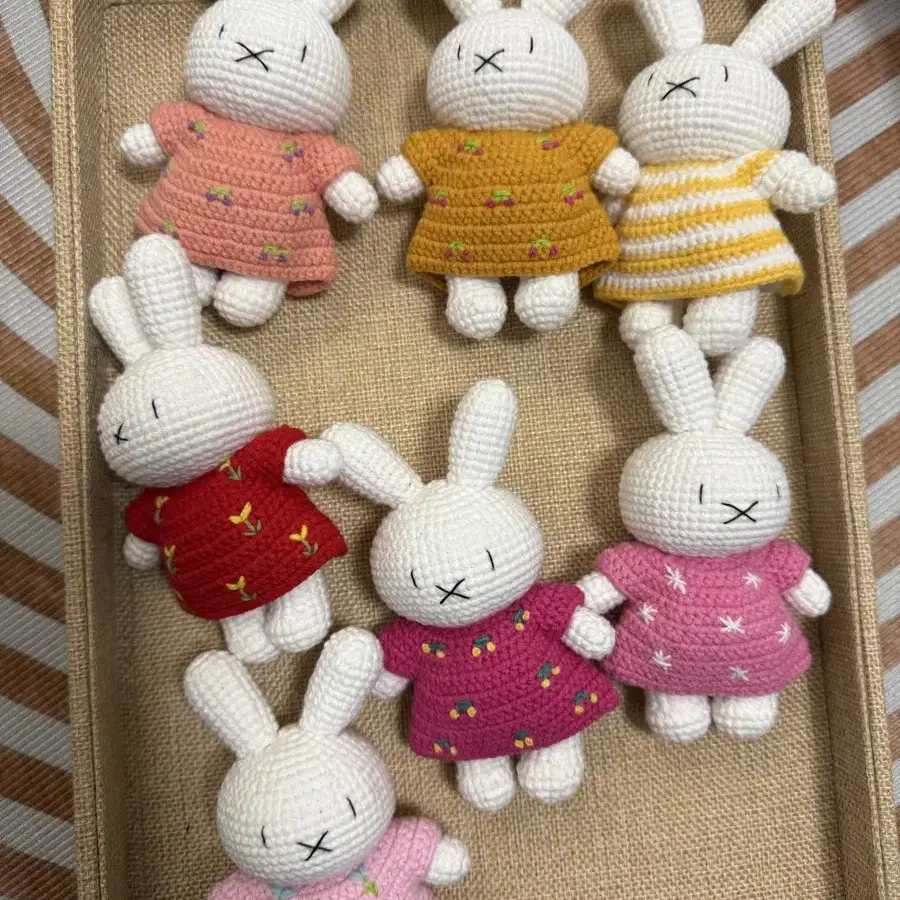 13cm 코바늘 손뜨개 미피 뜨개 인형 miffy 미피 뜨개질 인형