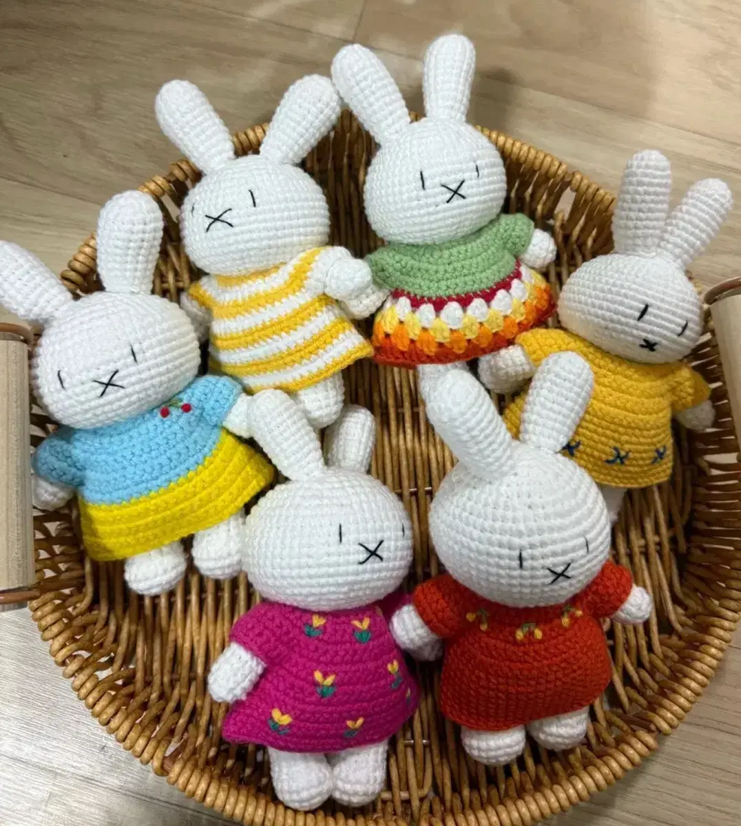 13cm 코바늘 손뜨개 미피 뜨개 인형 miffy 미피 뜨개질 인형