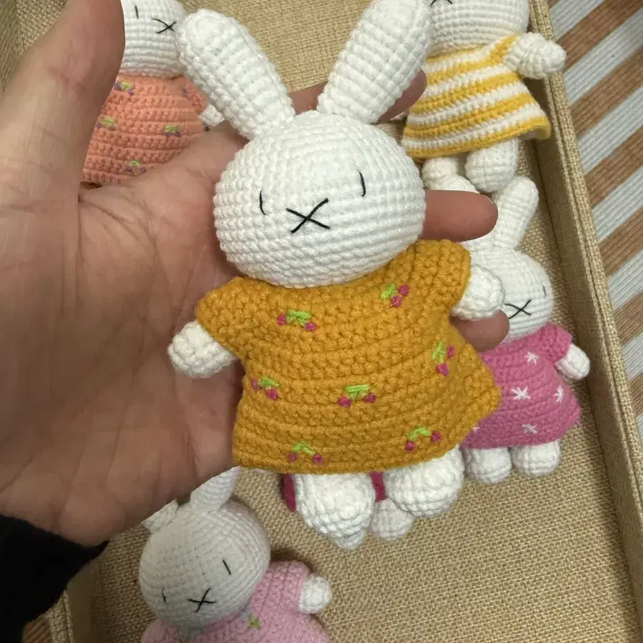 13cm 코바늘 손뜨개 미피 뜨개 인형 miffy 미피 뜨개질 인형