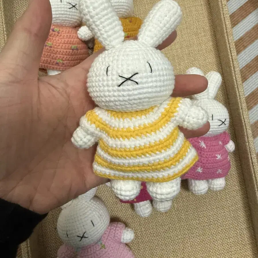 13cm 코바늘 손뜨개 미피 뜨개 인형 miffy 미피 뜨개질 인형