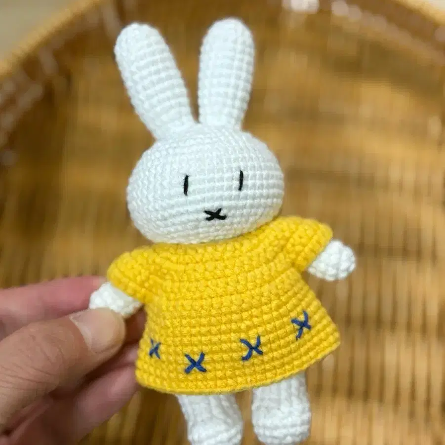 13cm 코바늘 손뜨개 미피 뜨개 인형 miffy 미피 뜨개질 인형