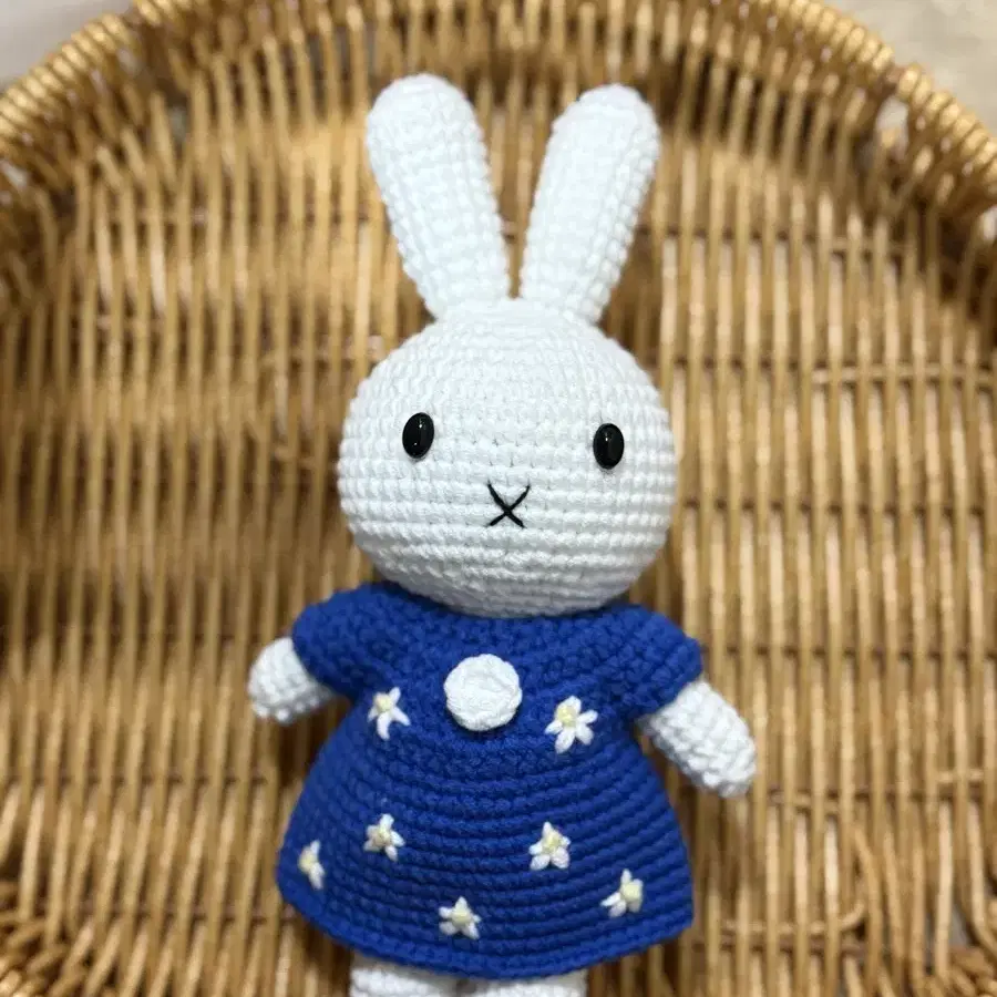 20cm 코바늘 손뜨개 미피  miffy 미피 뜨개질 인형 드레스