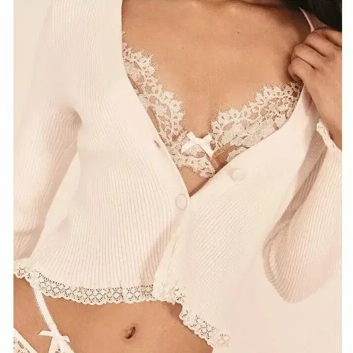 forloveandlemons 빅토리아시크릿 레이스 가디건 S