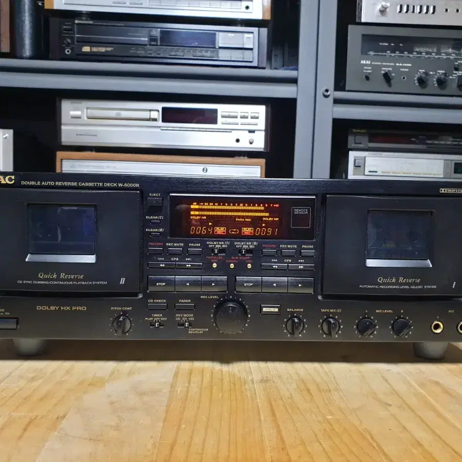 티악 더블 카세트데크 TEAC W-6000R (2)