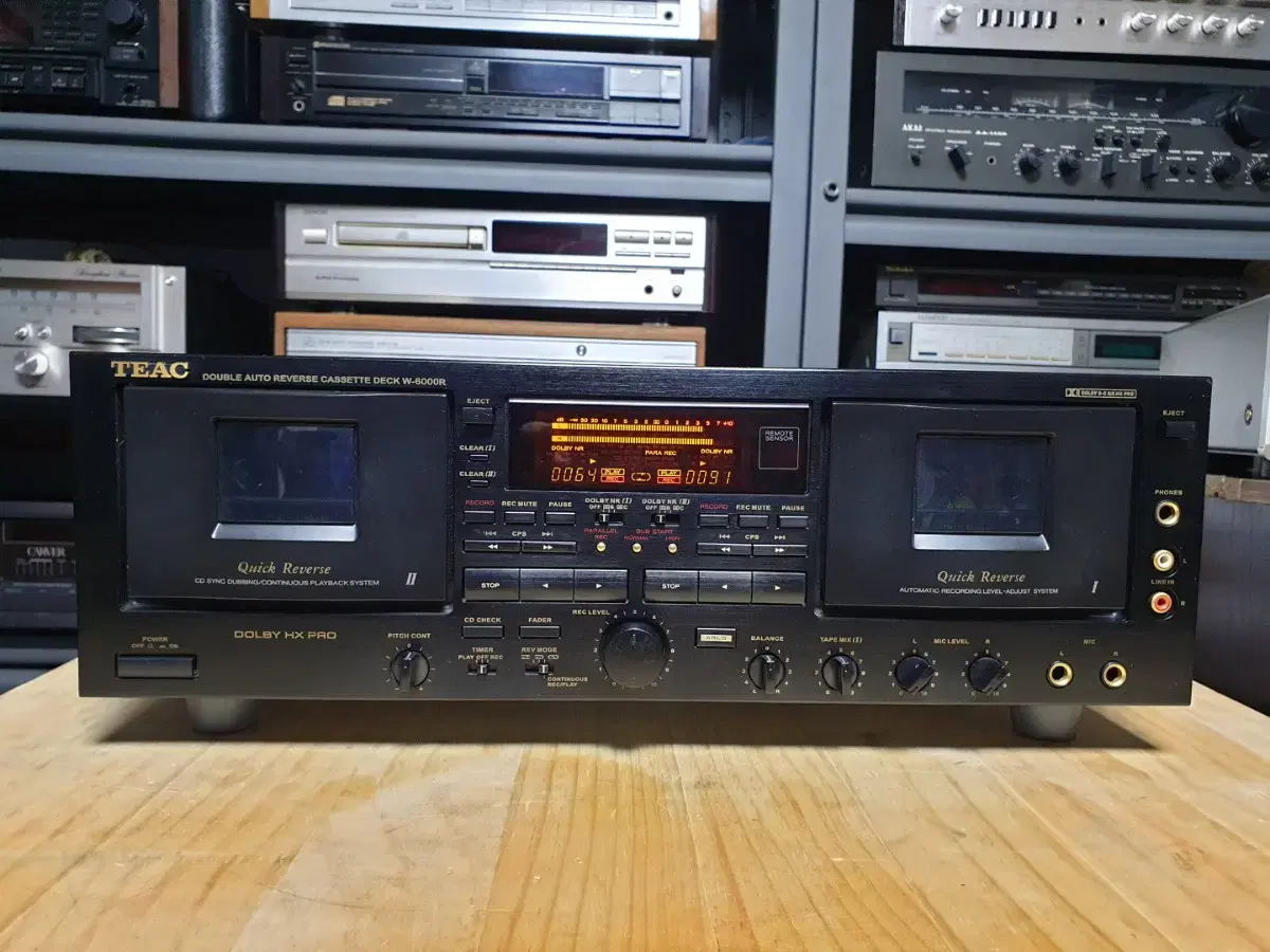 티악 더블 카세트데크 TEAC W-6000R (2)